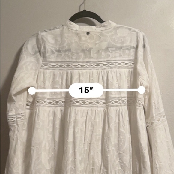 💗Z&L eyelet white blouse size S regencycore - Picture 8 of 12